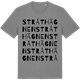 Mid Heather Gray t-shirt med Stråthägnen ordlek t-shirt