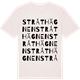 Vintage White t-shirt med Stråthägnen ordlek t-shirt