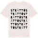 Vintage White t-shirt med Strättö ordlek t-shirt