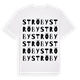 White t-shirt med Ströby ordlek t-shirt
