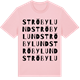 Pink Cotton t-shirt med Ströbylund ordlek t-shirt