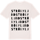 Vintage White t-shirt med Ströbylund ordlek t-shirt