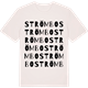 Vintage White t-shirt med Strömbo ordlek t-shirt