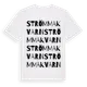 White t-shirt med Strömma Kvarn ordlek t-shirt