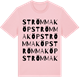 Pink Cotton t-shirt med Strömmaköp ordlek t-shirt