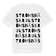White t-shirt med Strömsnäsbruk ordlek t-shirt