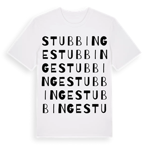 Stubbinge ordlek t-shirt – ekologisk bomull t-shirt från Pinshirt