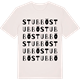 Vintage White t-shirt med Stubbö ordlek t-shirt