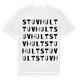 Stuvhult ordlek t-shirt