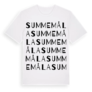 Summemåla ordlek t-shirt – ekologisk bomull t-shirt från Pinshirt