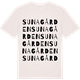 Vintage White t-shirt med Sunagården ordlek t-shirt