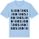 Blue Soul t-shirt med Sundäng ordlek t-shirt