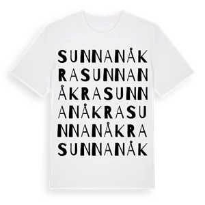 Sunnanåkra ordlek t-shirt – ekologisk bomull t-shirt från Pinshirt