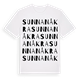 Sunnanåkra ordlek t-shirt