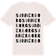 Vintage White t-shirt med Sunnerborg ordlek t-shirt