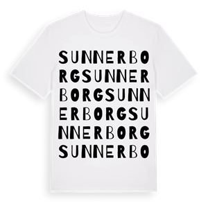 Sunnerborg ordlek t-shirt – ekologisk bomull t-shirt från Pinshirt