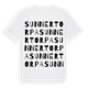 White t-shirt med Sunnertorpa ordlek t-shirt