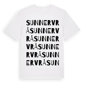 Sunnervrå ordlek t-shirt – ekologisk bomull t-shirt från Pinshirt