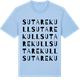 Blue Soul t-shirt med Sutarekull ordlek t-shirt