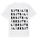 White t-shirt med Sutrakärr ordlek t-shirt