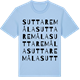 Blue Soul t-shirt med Suttaremåla ordlek t-shirt