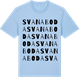 Blue Soul t-shirt med Svanaboda ordlek t-shirt
