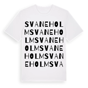 Svaneholm ordlek t-shirt – ekologisk bomull t-shirt från Pinshirt