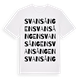 Svansången ordlek t-shirt