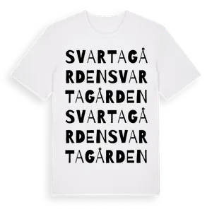 Svartagården ordlek t-shirt – ekologisk bomull t-shirt från Pinshirt