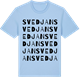 Blue Soul t-shirt med Svedjan ordlek t-shirt