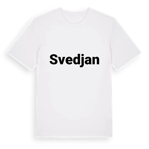 Svedjan fetstil t-shirt – ekologisk bomull t-shirt från Pinshirt