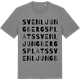 Mid Heather Gray t-shirt med Sven Ljungbergs plats ordlek t-shirt