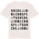 Vintage White t-shirt med Sven Ljungbergs plats ordlek t-shirt