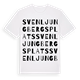 Sven Ljungbergs plats ordlek t-shirt