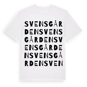 Svensgården ordlek t-shirt – ekologisk bomull t-shirt från Pinshirt
