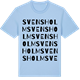 Blue Soul t-shirt med Svensholm ordlek t-shirt
