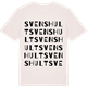 Vintage White t-shirt med Svenshult ordlek t-shirt