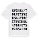 White t-shirt med Svenskatorpet ordlek t-shirt
