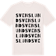 Vintage White t-shirt med Svenslund ordlek t-shirt