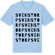Blue Soul t-shirt med Svenstorp ordlek t-shirt