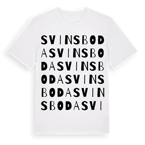 Svinsboda ordlek t-shirt – ekologisk bomull t-shirt från Pinshirt