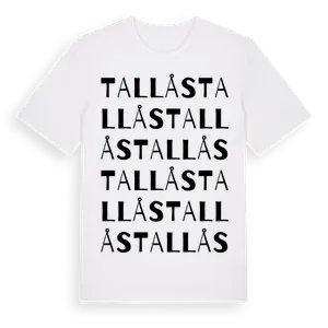 Tallås ordlek t-shirt – ekologisk bomull t-shirt från Pinshirt