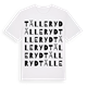 White t-shirt med Tälleryd ordlek t-shirt