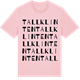 Pink Cotton t-shirt med Tallklinten ordlek t-shirt