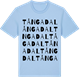 Blue Soul t-shirt med Tångadal ordlek t-shirt