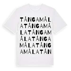 Tångamåla ordlek t-shirt – ekologisk bomull t-shirt från Pinshirt