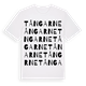 White t-shirt med Tångarne ordlek t-shirt