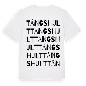 Tångshult ordlek t-shirt – ekologisk bomull t-shirt från Pinshirt
