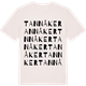 Vintage White t-shirt med Tannåker ordlek t-shirt