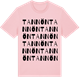 Pink Cotton t-shirt med Tannön ordlek t-shirt